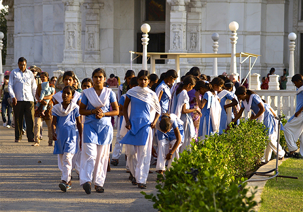 un monde de voyages Inde écoliers