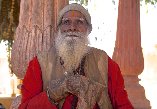 un monde de voyages Inde vieil homme