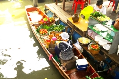 marché flottant Bangkok